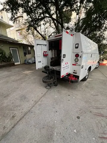 Magnet Plumbing service vehicle on-site for Water Heater Repair in Greenway Gardens - Brennan