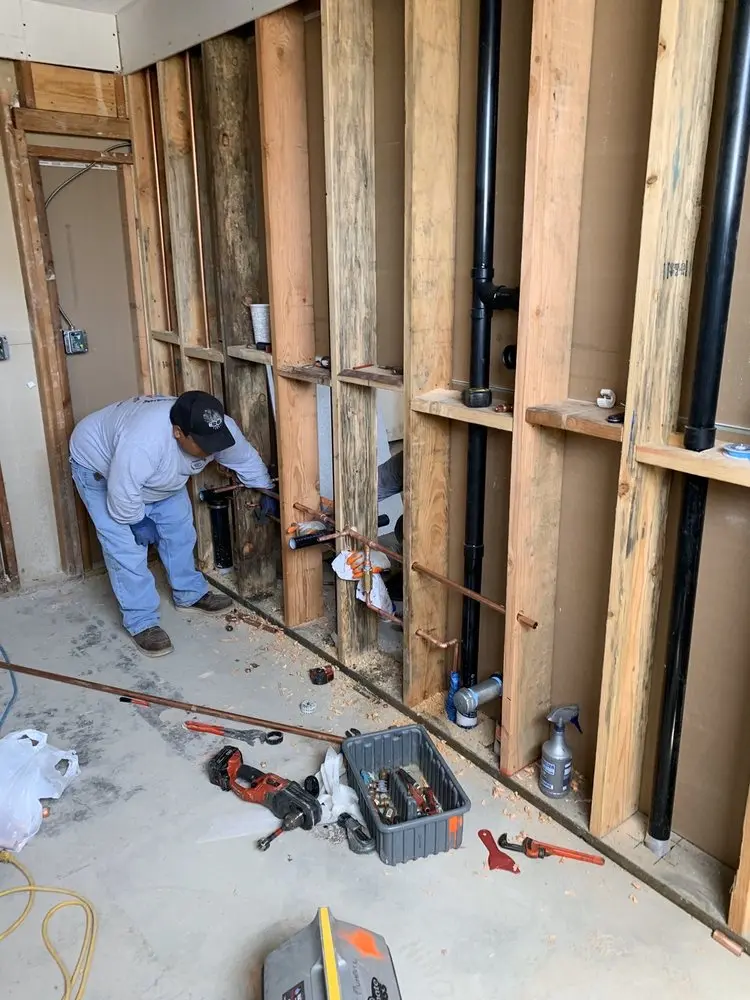 Commercial rough-in plumbing for Gas Line Repair in Greenway Gardens - Brennan